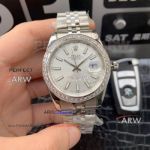 Perfect Replica Rolex Datejust ii 41mm Silver Dial Diamond Bezel Automatic Watch 